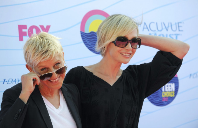 Ellen DeGeneres ir aktorė Portia de Rossi