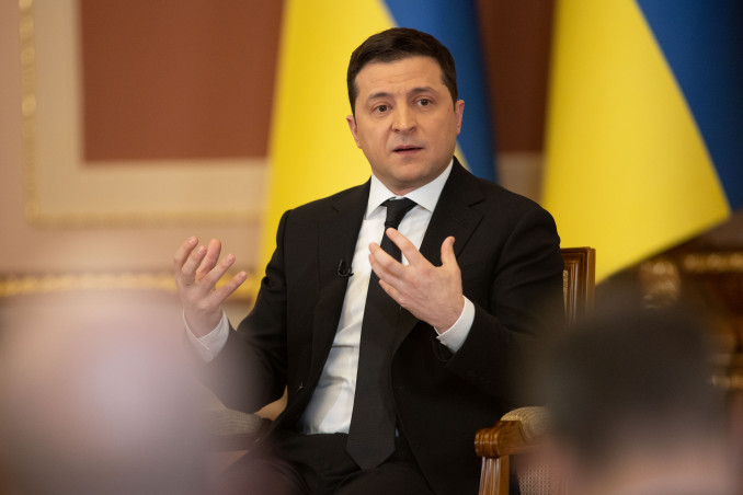 Volodymyr Zelenskyy šių metų sausio mėnesį