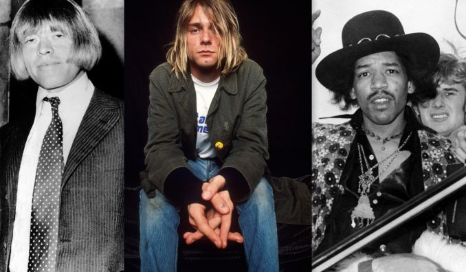 Brian Jones, Kurt Cobain, Jimi Hendrix