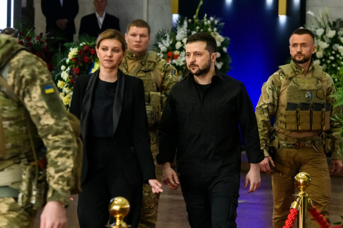 Olena Zelenska ir Volodymyr Zelenskyy